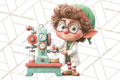 Santa’s Secret Workshop Clipart PNG, Christmas Png Product Image 5