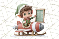 Santa’s Secret Workshop Clipart PNG, Christmas Png Product Image 2