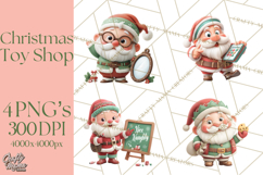 Santa’s Secret Workshop Clipart PNG, Christmas Png Product Image 1