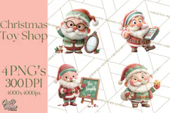 Santa’s Secret Workshop Clipart PNG, Christmas Png Product Image 1