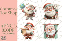 Santa’s Secret Workshop Clipart PNG, Christmas Png Product Image 1