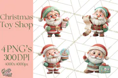 Santa’s Secret Workshop Clipart PNG, Christmas Png Product Image 1