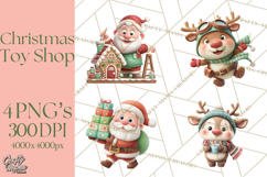 Santa’s Secret Workshop Clipart PNG, Christmas Png Product Image 1
