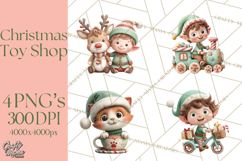 Santa’s Secret Workshop Clipart PNG, Christmas Png Product Image 1