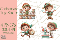 Santa’s Secret Workshop Clipart PNG, Christmas Png Product Image 1