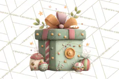 Christmas Toys Clipart PNG, Festive Mini Holiday Decorations Product Image 2