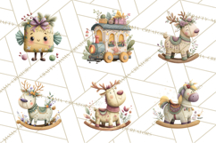 Christmas Toys Clipart PNG, Festive Mini Holiday Decorations Product Image 7