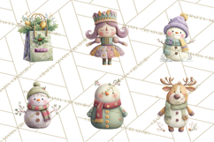 Christmas Toys Clipart PNG, Festive Mini Holiday Decorations Product Image 9