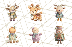 Christmas Toys Clipart PNG, Festive Mini Holiday Decorations Product Image 5