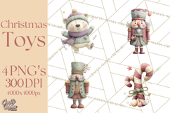 Christmas Toys Clipart PNG, Festive Mini Holiday Decorations Product Image 1