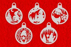 Christmas toys with characters. SVG for cutting Product Image 2