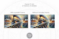 Christmas Train TV Art, Christmas Frame TV art, vintage Product Image 2