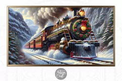 Frame Tv Art Christmas Train