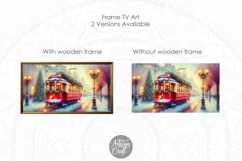 Christmas Frame TV art, Christmas tram, Christmas streetcar Product Image 2