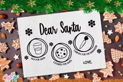Santa Tray SVG |Christmas Cookie Tray SVG Product Image 2