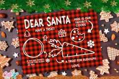 Dear santa Tray SVG |Cookies for Santa Plate SVG Product Image 2