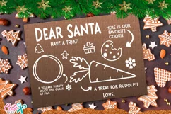 Dear santa Tray SVG |Cookies for Santa Plate SVG Product Image 3