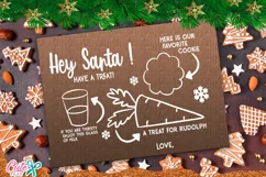 Dear santa Tray SVG |Cookies for Santa Plate SVG Product Image 2