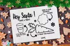 Dear santa Tray SVG |Cookies for Santa Plate SVG Product Image 1
