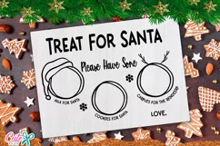 Santa Tray SVG |Cookies for Santa Plate SVG Product Image 1