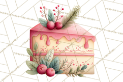 Watercolor Christmas Food PNG, Whimsical Holiday Treats Product Image 3