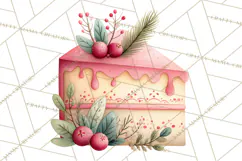 Watercolor Christmas Food PNG, Whimsical Holiday Treats Product Image 3