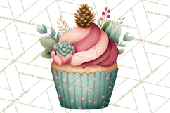 Watercolor Christmas Food PNG, Whimsical Holiday Treats Product Image 2