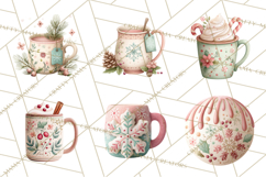 Watercolor Christmas Food PNG, Whimsical Holiday Treats Product Image 5