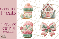 Watercolor Christmas Food PNG, Whimsical Holiday Treats Product Image 1