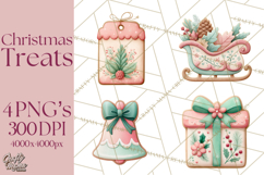 Watercolor Christmas Food PNG, Whimsical Holiday Treats Product Image 1