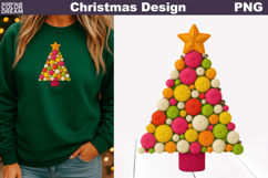 Christmas Tree Crochet Clipart | Christmas Tree Knitted Product Image 1
