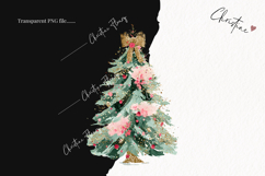 Brush Stroke Christmas Tree Clipart | Preppy Christmas PNG Product Image 2
