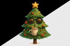 Christmas tree tumbler, mug wrap, clipart sublimation png Product Image 2