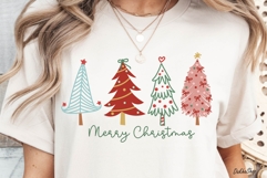 Hand Drawn Christmas Tree SVG, Merry Christmas SVG, PNG Product Image 5
