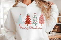 Hand Drawn Christmas Tree SVG, Merry Christmas SVG, PNG Product Image 6