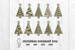 Christmas ornament tree laser cut svg Product Image 1