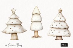 Nordic Christmas Tree | Beige Christmas PNG Product Image 1