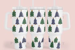 christmas tree 40oz quencher tumbler sublimation full wrap high resolution transparant background