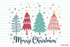 Christmas Trees PNG Design Merry Chistmas PNG Sublimation. Product Image 6