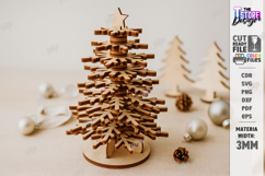 Christmas Tree Laser Cut SVG | Christmas Tree SVG Design Product Image 2