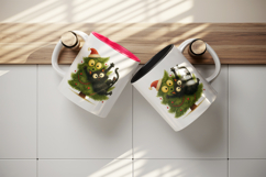 Christmas tree tumbler, mug wrap, clipart sublimation png Product Image 3
