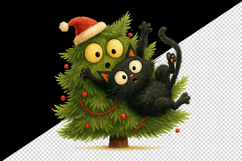 Christmas tree tumbler, mug wrap, clipart sublimation png Product Image 2