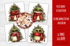 Christmas tree Sublimation Coaster Design Product Image 1