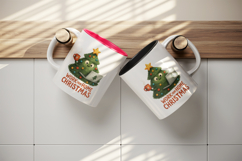 Christmas tree tumbler, mug wrap, clipart sublimation png Product Image 3