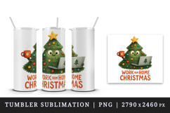 Christmas tree tumbler, mug wrap, clipart sublimation png Product Image 4