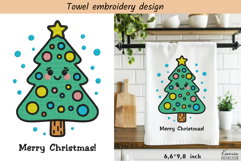 Kitchen Towel Embroidery |Merry Christmas Embroidery Bundle Product Image 4