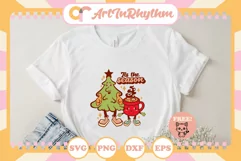 Tis the season svg / Retro Christmas svg Product Image 2