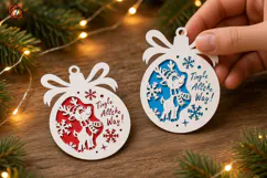 Christmas tree ornaments SVG / Cut file Product Image 2