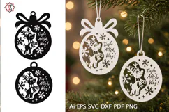 Christmas tree ornaments SVG / Cut file Product Image 1