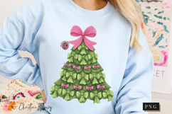 Coquette Bow Christmas Tree PNG Product Image 8